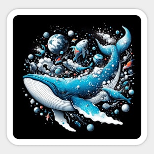 Blue Whale . Sticker